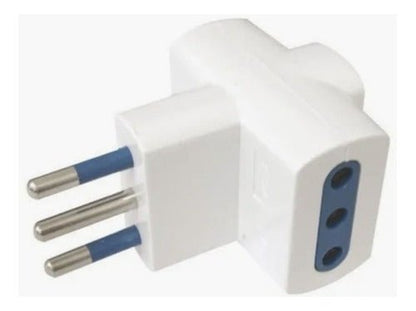 Enchufe Adaptador Triple Blanco 1500w 250v 10a Certificado - Mi tienda 