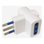 Enchufe Adaptador Triple Blanco 1500w 250v 10a Certificado - Mi tienda