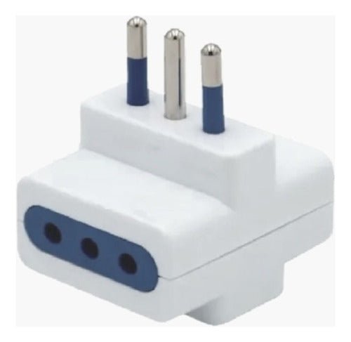 Enchufe Adaptador Triple Blanco 1500w 250v 10a Certificado