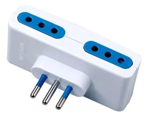 Enchufe Cuádruple Cuatro Entradas 1500w 10a 220v Certificado