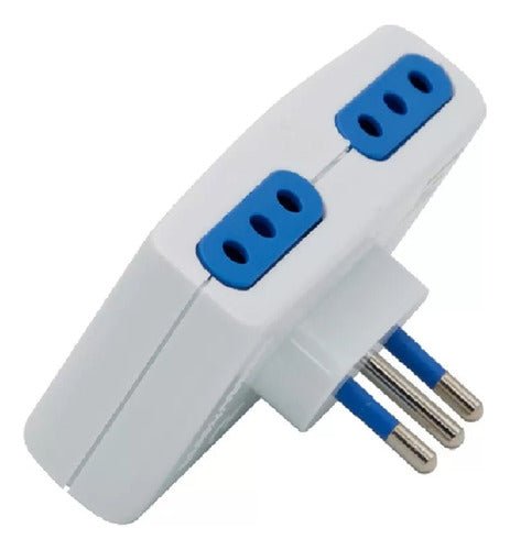 Enchufe Cuádruple Cuatro Entradas 1500w 10a 220v Certificado