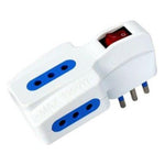 Enchufe Triple Con Switch On/off 10a 250v Certificado - Mi tienda