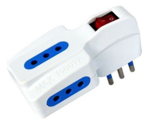 Enchufe Triple Con Switch On/off 10a 250v Certificado