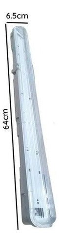 Equipo Estanco Hermético Lampara Led Ip54 1x9 60cm - Mi tienda 