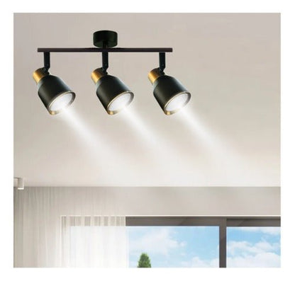 Foco Decorativo Porta Gu10 Triple Híades Konnergie Deus - Mi tienda 