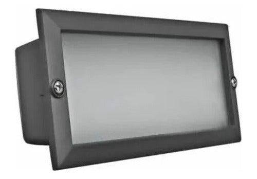 Foco Luminaria Led Embutido Muro 8w Vidrio Luz Fría