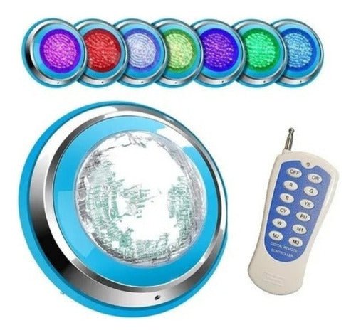 Foco Luz Led Piscina Rgb Con Control 12w Ac 24v