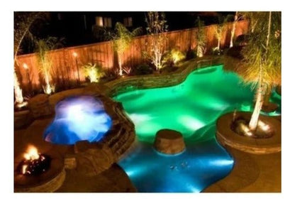 Foco Luz Led Piscina Rgb Con Control 18w Ac 24v Blanco - Mi tienda 