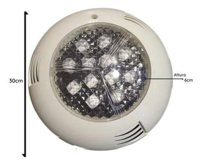 Foco Luz Led Piscina Rgb Con Control 18w Ac 24v Blanco - Mi tienda 