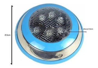 Foco Luz Led Piscina Rgb Control 12w Ac24v + Fuente De Poder - Mi tienda 
