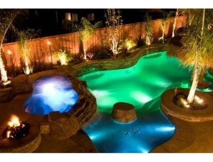 Foco Luz Led Piscina Rgb Control 12w Ac24v + Fuente De Poder - Mi tienda 