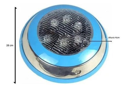 Foco Luz Led Piscina Rgb Control 18w Ac24v + Fuente De Poder - Mi tienda 
