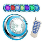 Foco Luz Led Piscina Rgb Control 18w Ac24v + Fuente De Poder - Mi tienda