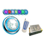 Foco Luz Led Piscina Rgb Control 18w Ac24v + Fuente De Poder - Mi tienda