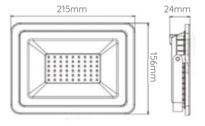 Foco Proyector De Area Led 100w Exterior Sec - Mi tienda 