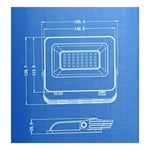 Foco Proyector De Area Led 30w Seguridad Exterior Sec - Mi tienda