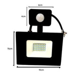 Foco Proyector De Area Led Con Sensor 30w Sec Exterior - Mi tienda