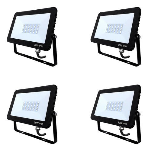 Foco Proyector Led 30w Exterior Pack 4 Unidades