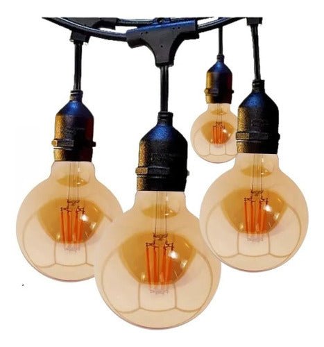 Guirnalda Exterior Ip65 10 Metros Con 10 Ampolleta Led G80