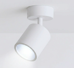Aplique Dirigible Porta Ampolleta Dicroica GU10 Blanco Negro