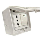 Interruptor 9/12 Tomacorriente 10/16 Simple Hydrobox Sec - Mi tienda