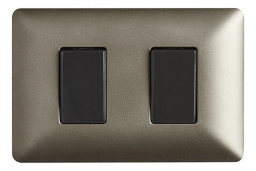 Interruptor Doble Café 220v Certificado Encendido Apagado