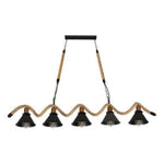 Lámpara Colgante Decorativa Rústica Cáñamo Cadena - Mi tienda