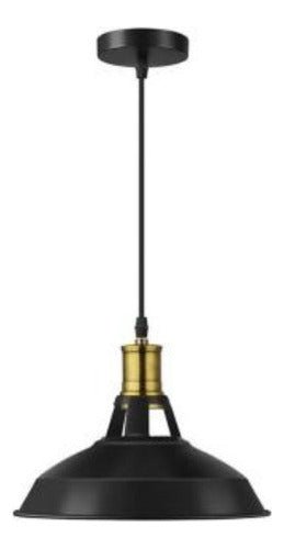 Lámpara de Techo Vintage Decoración Retro Soquete Dorado