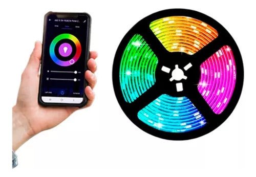 Luces Tik Tok Wifi Cinta Led Rgb 16 Colores 5 Metros