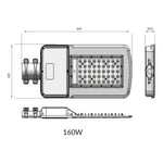 Luminaria de Alumbrado Público Slim 160W – Iluminación Eficiente y Segura - Mi tienda