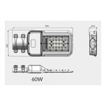 Luminaria Publica Alumbrado Slim Led 60w Luz Fria Sec Ip65 - Mi tienda