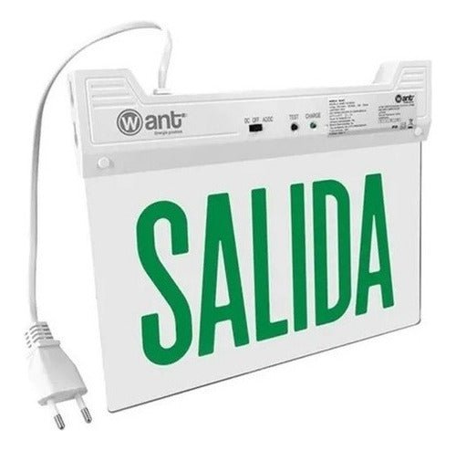Luz Led Letrero Señalética Emergencia Salida Sec 0.3w 8.3lm