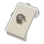 Modulo Toma Coaxial Rg6 Tv - Mi tienda