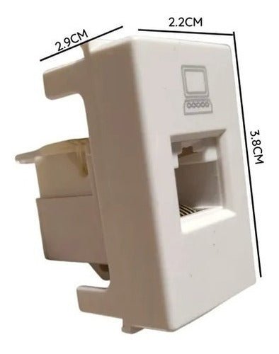 Modulo Toma Red Ethernet Red Internet Rj45/6e
