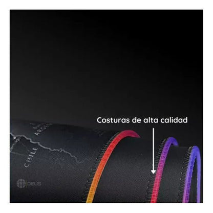 Mouse Pad Alfombrilla Antideslizante + Luz Led Rgb Gamer - Mi tienda 