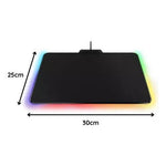 Mouse Pad Alfombrilla Antideslizante + Luz Led Rgb Gamer - Mi tienda