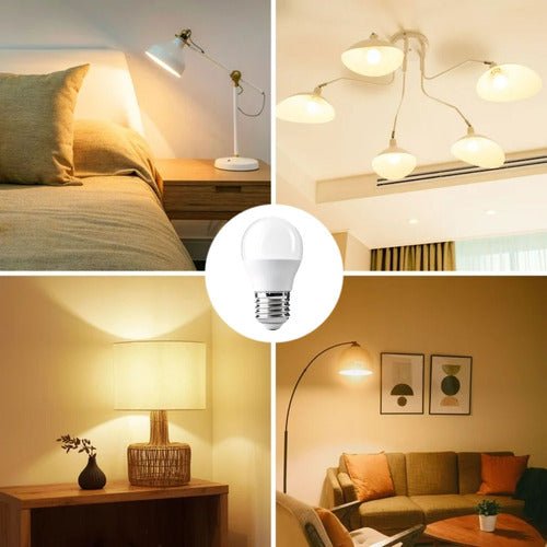 Pack 10 Ampolleta Led Mini Bola E27 Rosca Normal 5w G45 Sec