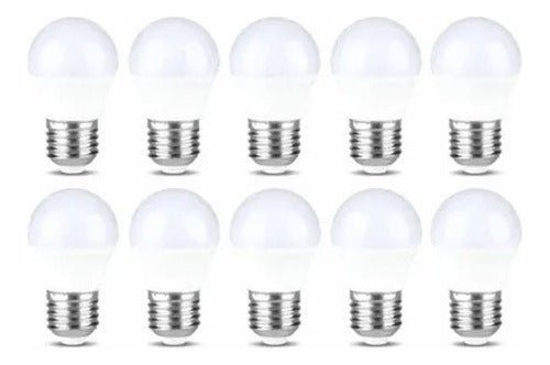 Pack 10 Ampolleta Led Mini Bola E27 Rosca Normal 5w G45 Sec