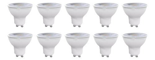 Pack 10 Ampolletas Led Dicroicas Gu10 7w Sec