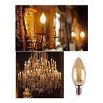 pack 10 ampolletas led vela vintage 4w e14 2700k ámbar - Mi tienda