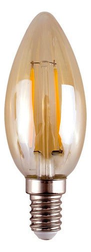 pack 10 ampolletas led vela vintage 4w e14 2700k ámbar - Mi tienda 