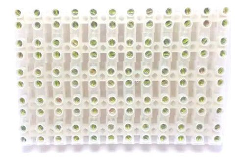 Pack 10 Regletas De Conexión Plástica 12 Polos 4mm