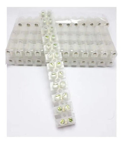 Pack 10 Regletas De Conexión Plástica 12 Polos 4mm - Mi tienda 