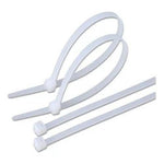 Pack 100 Amarra Cable Plástico 200x3.6mm Blanco 18kg - Mi tienda