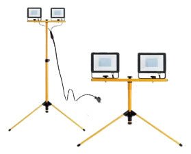 Pack 2 Foco Led 50w Sec 5000lm + Soporte Atril Trípode 150cm - Mi tienda 