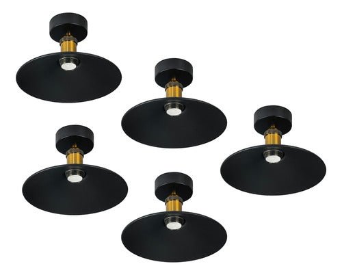 Pack 5 Lampara Techo Vintage Decoración Retro Soquete E27