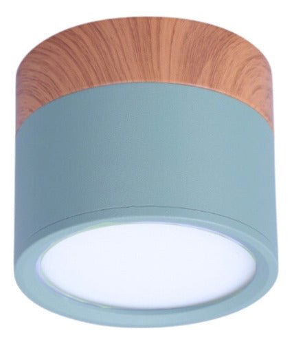 Pack 5 Panel Led Decorativo 6w Frio Madera Konnergie Deus