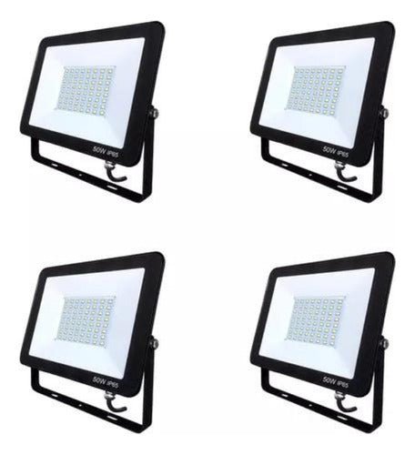 Pack X4 Foco Reflector 50w Led Exterior Ip65 Sec 220v - Mi tienda 