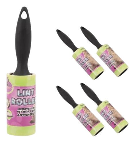 Pack X5 Rodillo Quita Pelo Multiuso Ropa Mascota Saca Pelusa