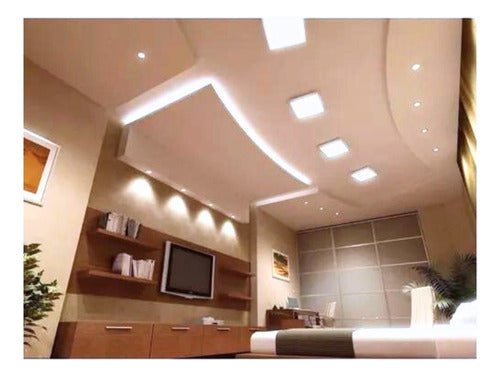Panel Led Embutido Americano 60x60 45w Calido Neutro Frio